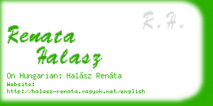 renata halasz business card